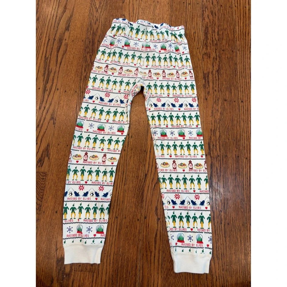 Hanna Andersson Kids Elf Movie Pajama Pants Organic Cotton Raised By Elves 6-7